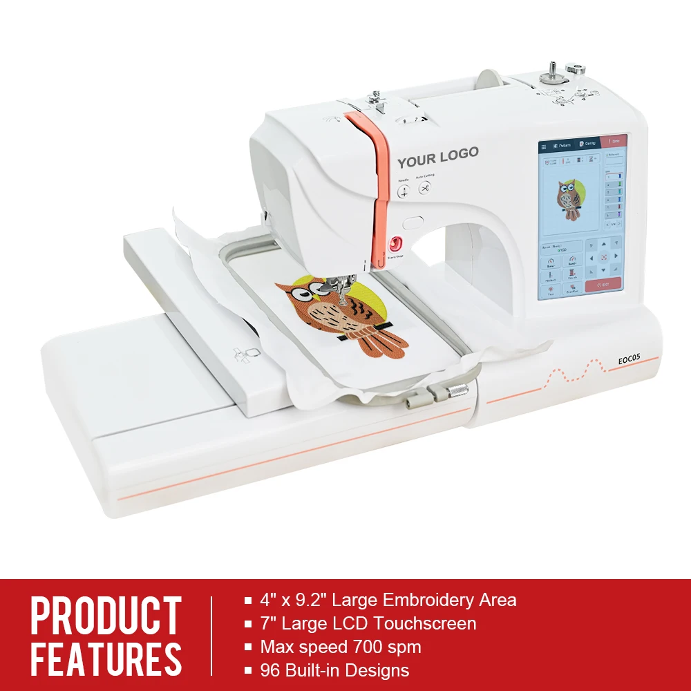 EOC05 OEM Household Computerized Embroidery Sewing Machine Home Use Business Mini Small Domestic Embroidery Machines