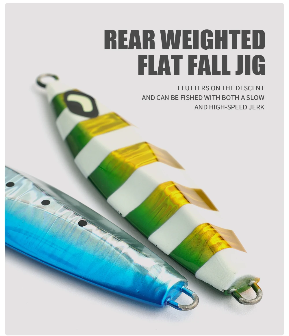 Jiggingduke 100g 130g 160g 200g 300g Flat Slow Fall Pitch Jigging