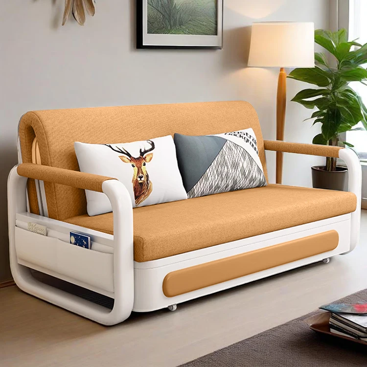 Suke Modern Extension Two Seat Double Sofa Cum Bed Folding Sofa Bed