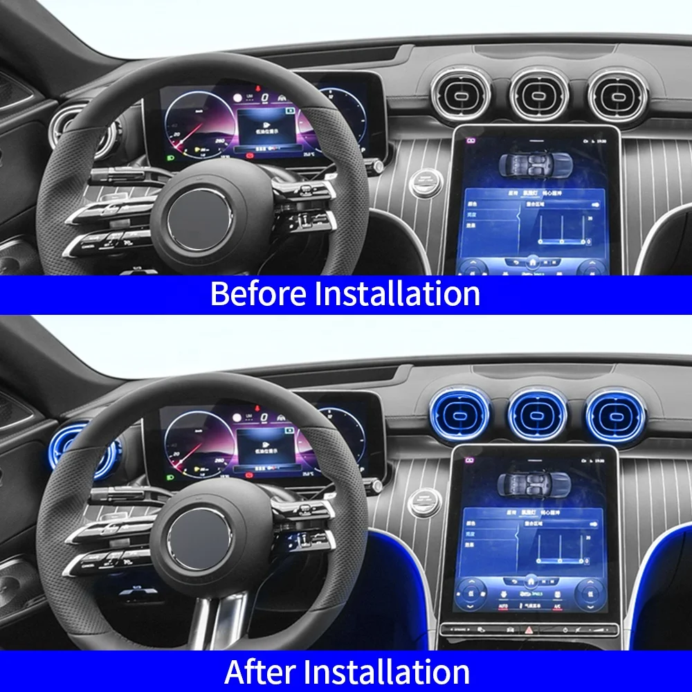 2022年新型W206雰囲気照明車64色タービンエアベントアンビエントライト