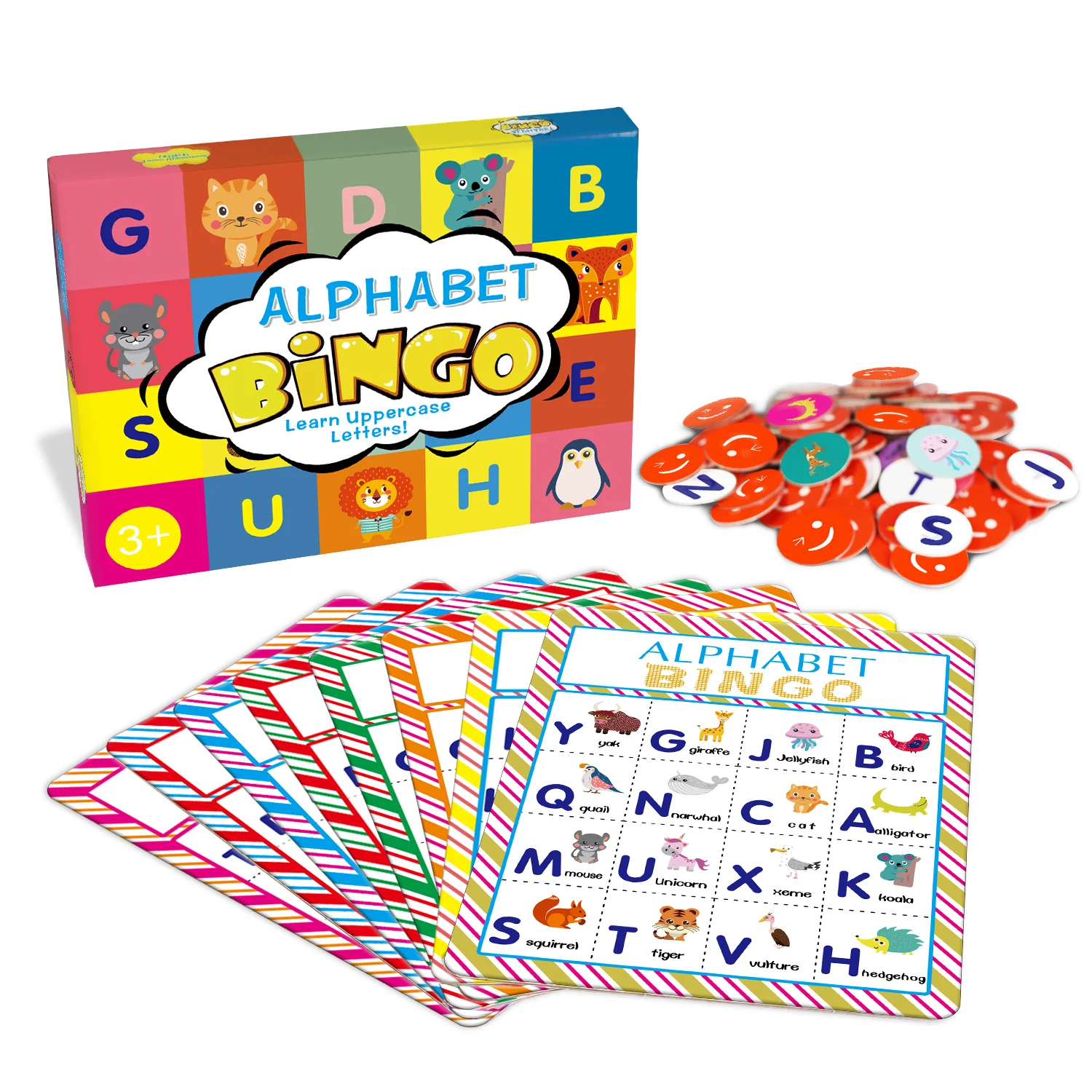 Alphabet Bingo Game Card Board Matching Game Set Abc Letters Animals Recognition Learning Bingo Paper Game Supplies For Kids P Buy Bingo Game Card Bingo Paper Game Product On Alibaba Com