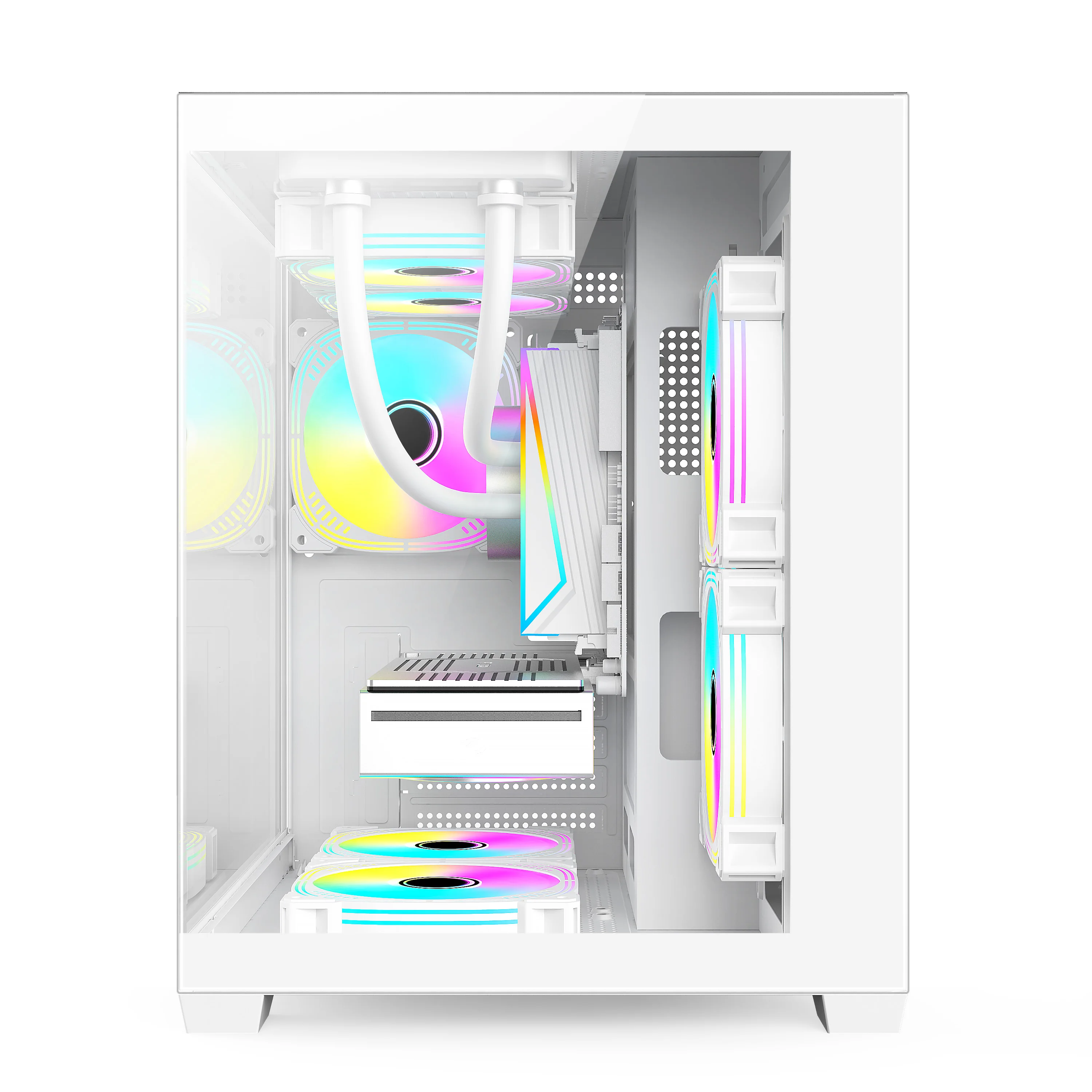 New Sea View Room Computer Tempered Glass Case Gaming Case with 240 Water Cooling Suppor aperçu 6