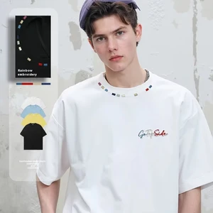 OEM & ODM Japanese Fashion Brand Men's Summer T-Shirts Contrast Color