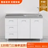 120 cm-double door-three drawer-single bowl-304 stainless steel