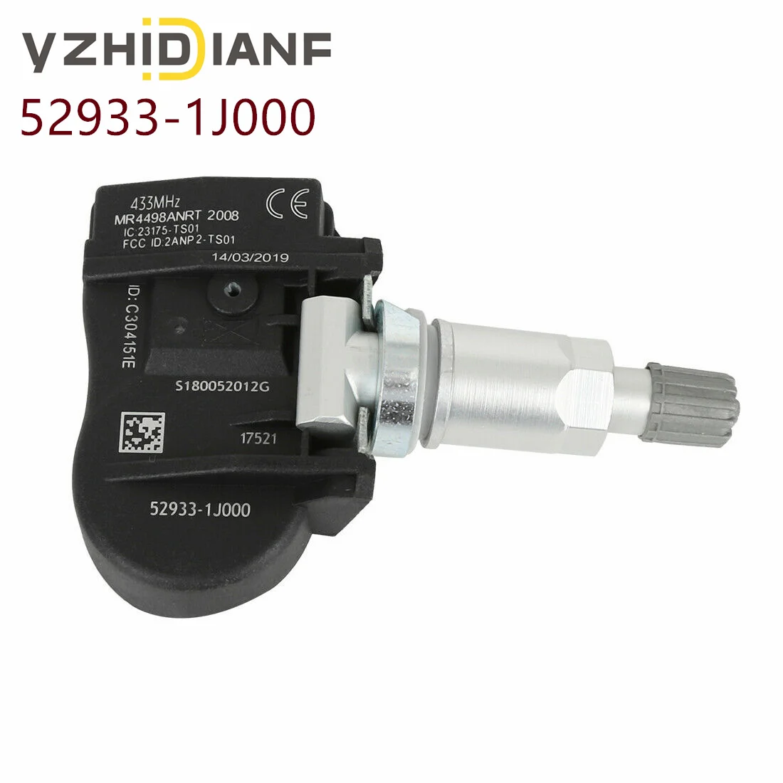 Wocch Capteur TPMS, Système De Surveillance De Pression Des Pneus 433 MHz Pour KIA Carnival K5 Seltos Sportage Et Hyundai Tucson Elantra Ioniq 5 Santa Cruz Sonata Toscane, Remplace # 52940L1100