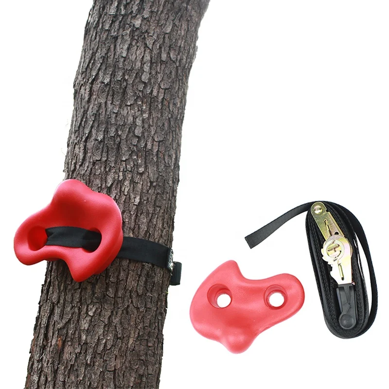Ninja Tree Climbing Gear Obstacle Course Equipment Safe Tree Climbing Tools with Ratchet and Straps for Outdoor Playground