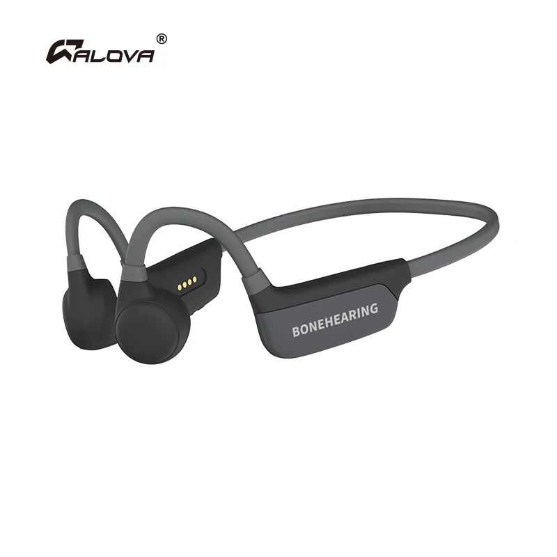 ALOVA Open Ear Bluetooth Wireless Headphone Earphone Bone Conduction Hearing Aids Headphone for Hearing Impaired