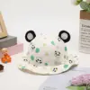 Panda de punto verde