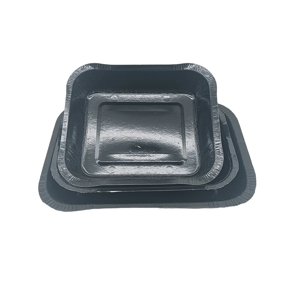 Disposal Custom Microwave Tray Food Container PET Paper