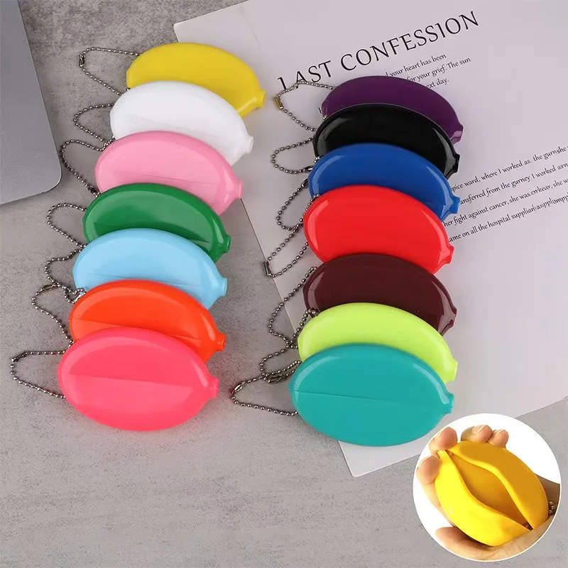 PVC Mini Oval & Round Coin Purse Wallet with Customizable Logo preview 2