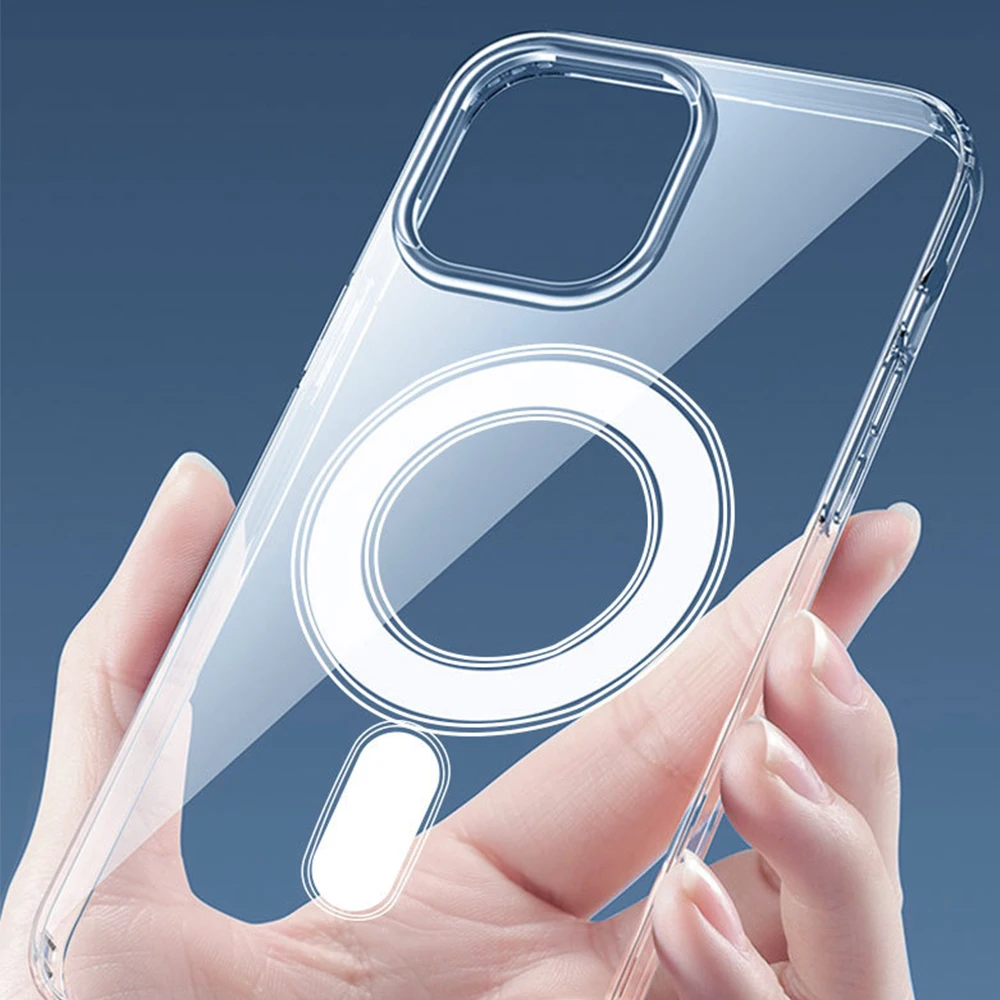 Phone Case Magsafing Transparent Clear Shockproof Phone Case