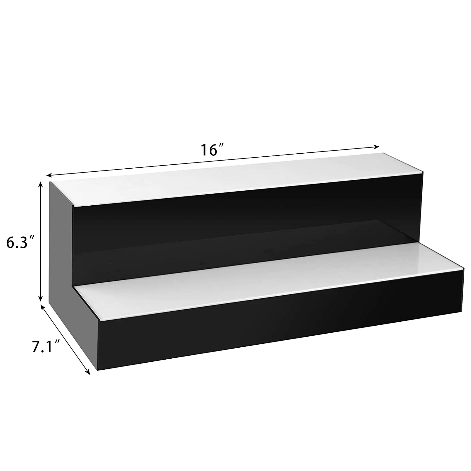 16 Inch 2 Step Acrylic Lighted Alcohol Whiskey Wine Racks Commercial ...