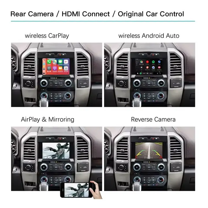 SYNC 2 Android Auto Wireless Video Interface Apple CarPlay Retrofit Kit Box Module for Ford Expedition