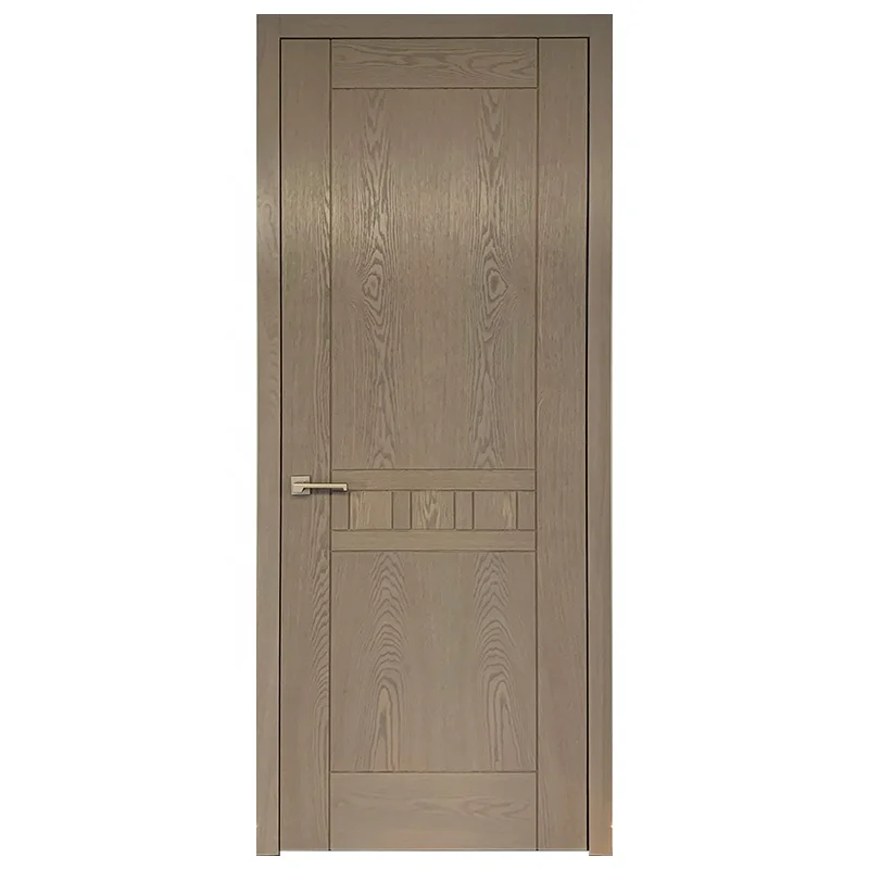 Harmony Chinese Style Wood Veneer Stile and Rail Wood Door / Interior Design Wood Door