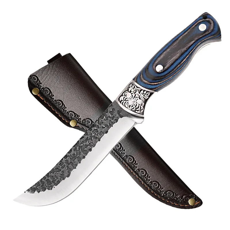 Hand-Forged Stainless Steel Butchering & Deboning Knife Home Outdoor Camping Fish Killin aperçu 8
