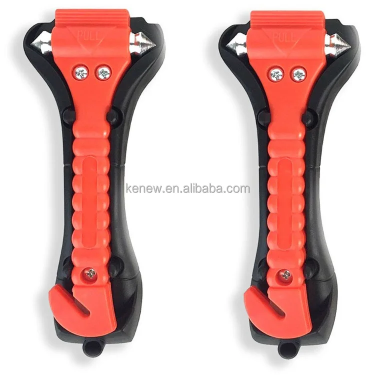 Martello Rompi Vetro Auto Taglierino Cintura Sicurezza 3in1