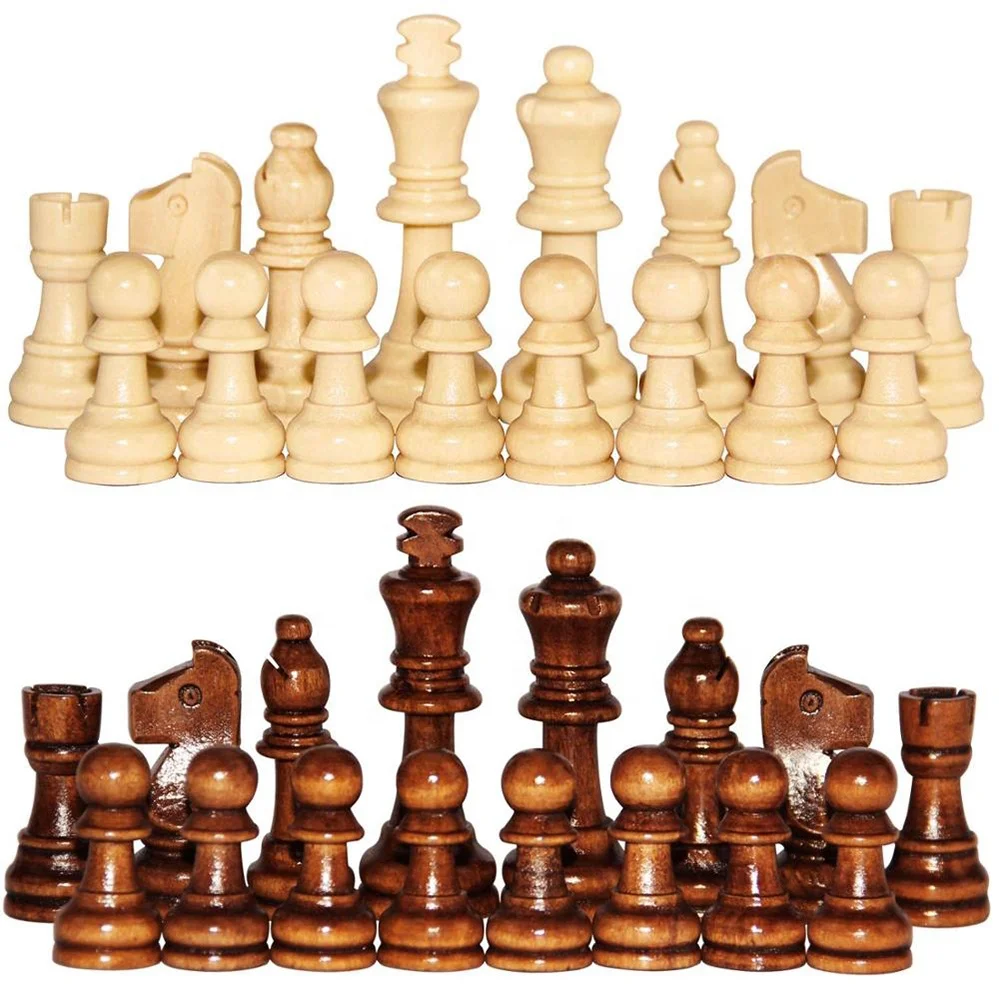 Quality Wooden Chess Pieces and Chessboard