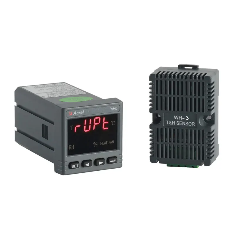 Acrel Factory Sales Digital RS485 Modbus Measuring One Channel Temperature and Humidity Controller with Sensors in Terminal Box
