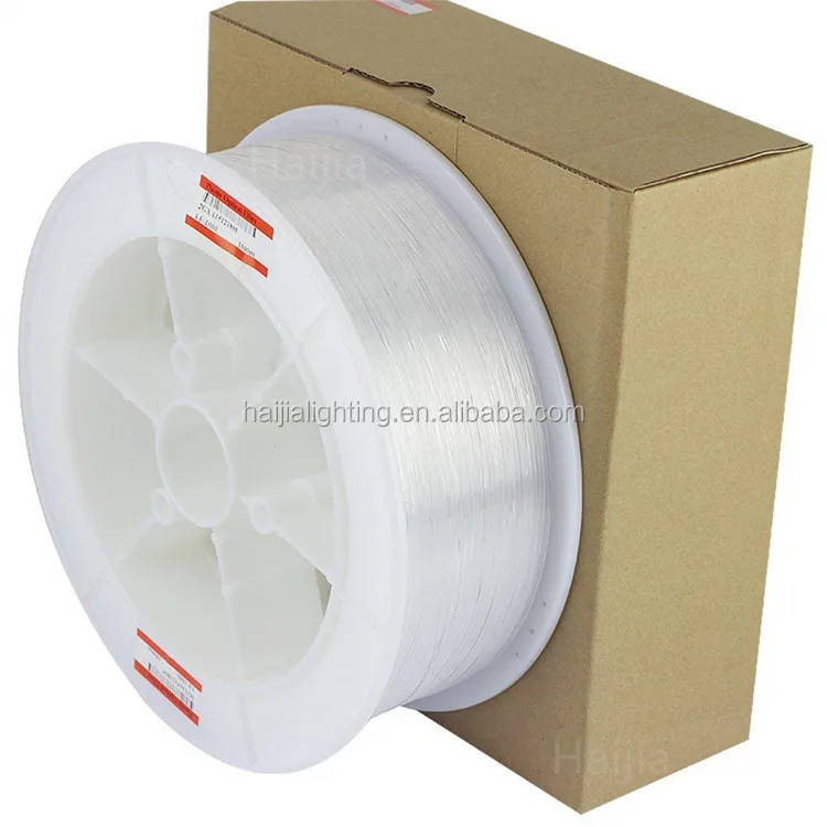 Zhongshan Factory Good Light Conduction Transparency Smooth Plastic Optical Fiber Roll for Lighting