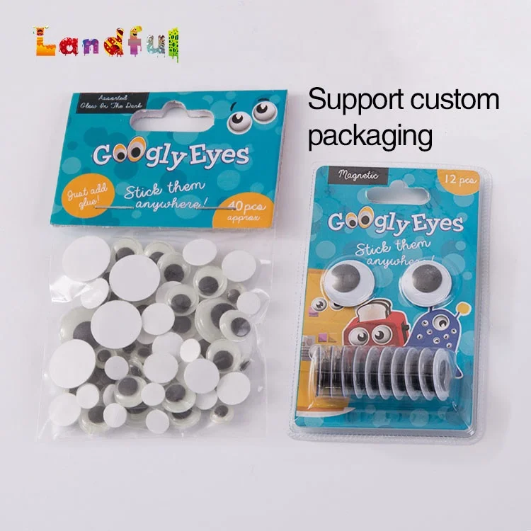 12mm Clear Trapezoid Plastic Safety Eyes With a Blue Glitter Non-woven Slip  Iris and Washers: 4 Count/2 Pairs Dolls/amigurumi/animal 