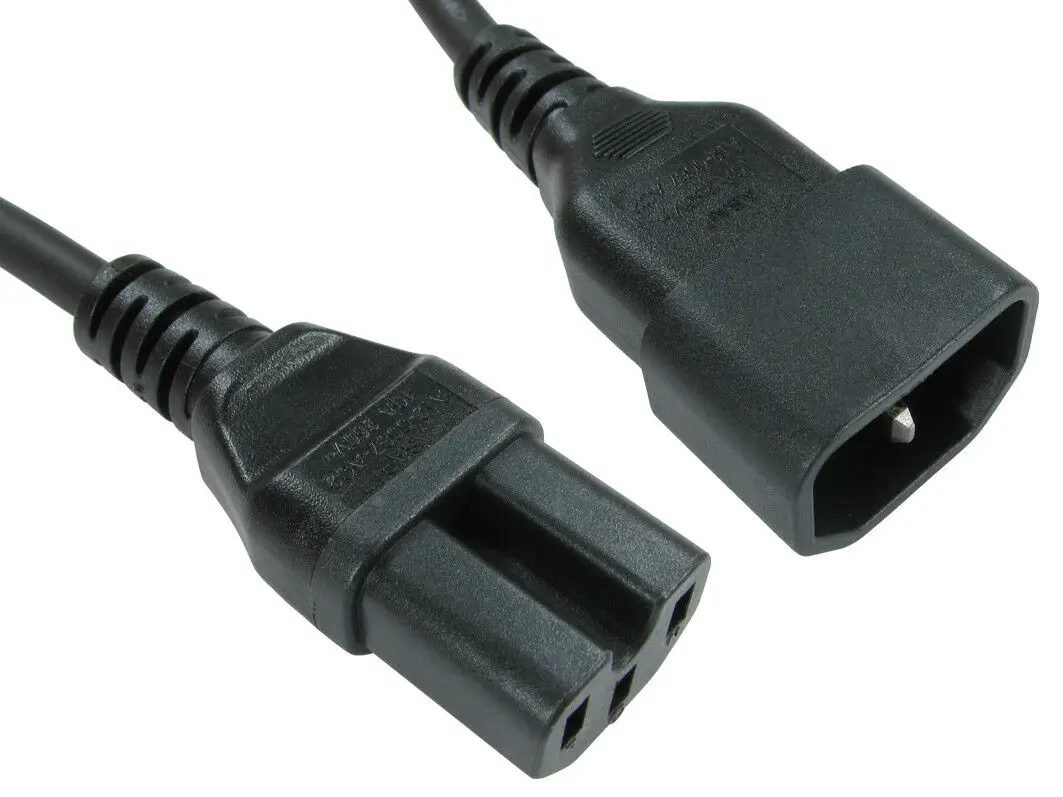 C19 to C13パワーコード 16A 2.5m延長ケーブル IEC C19-C20
