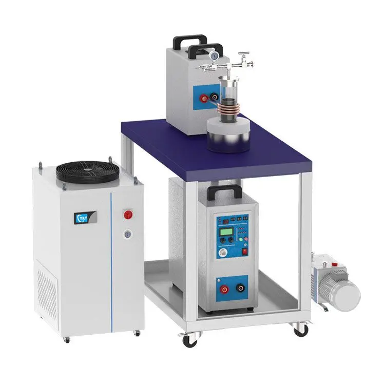 Small Melting Furnace Mini High Frequency Induction Melting Furnace for Gold Silver Platinum Copper Iron Steel
