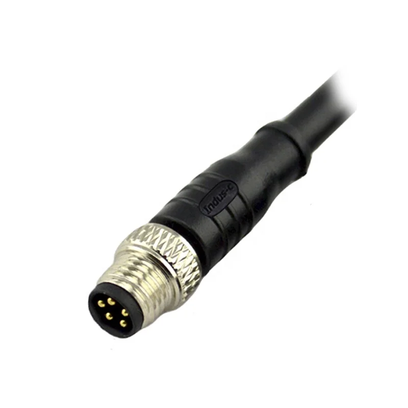 IP67 Connector B Code 5 Pin Can Cable M8 Can Bus Cable PUR Wires Molded Cable