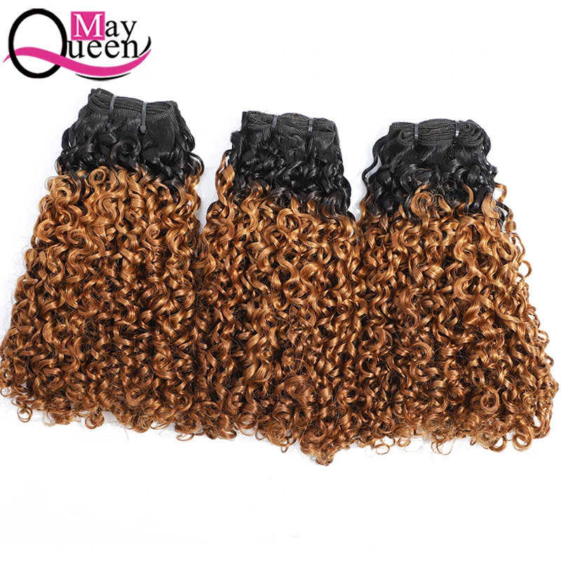 Factory Top Grade  in Stock Frontal Original Super Double Drawn Vietnamese Fumi Bundles Wigs Human Hair With Closure Pixie Curls