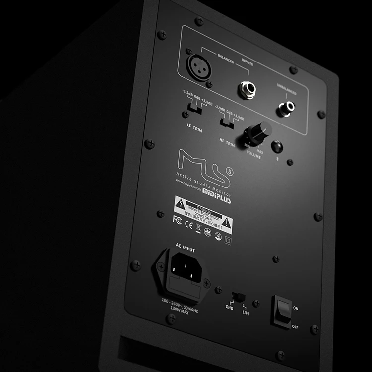 MiDiPLUS MS6 モニタースピーカー Midiplus MS6 ポータブルBluetoothスピーカー - 65W RMS、5.25インチ
