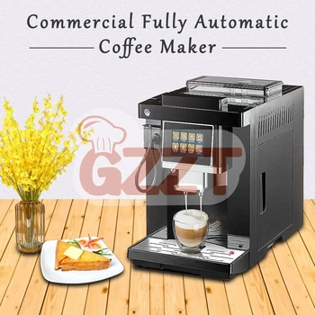 GZZT 全自動電動エスプレッソコーヒーメーカー コーヒー豆グラインダー
