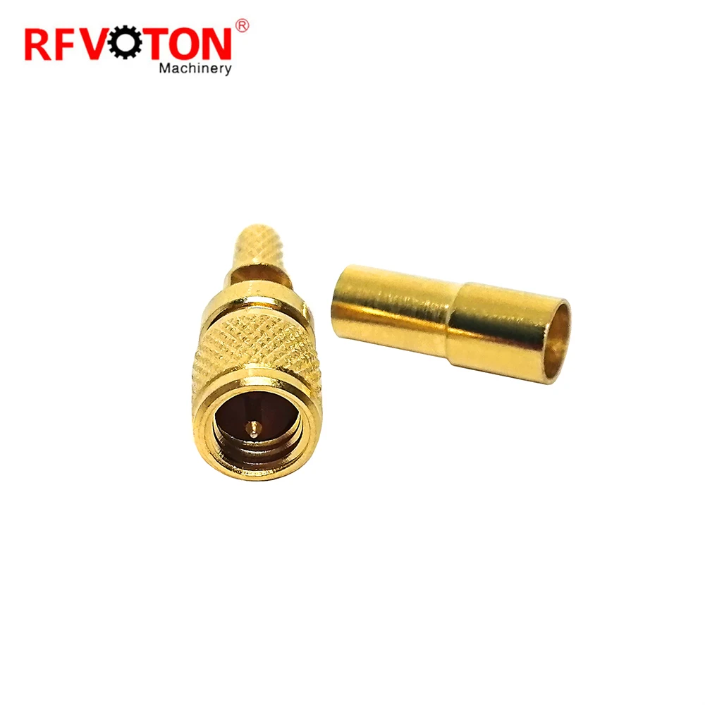 Circular Connector Microdot 10-32 L5 M5 Male Connector For Rg174 Rg316 Cable manufacture