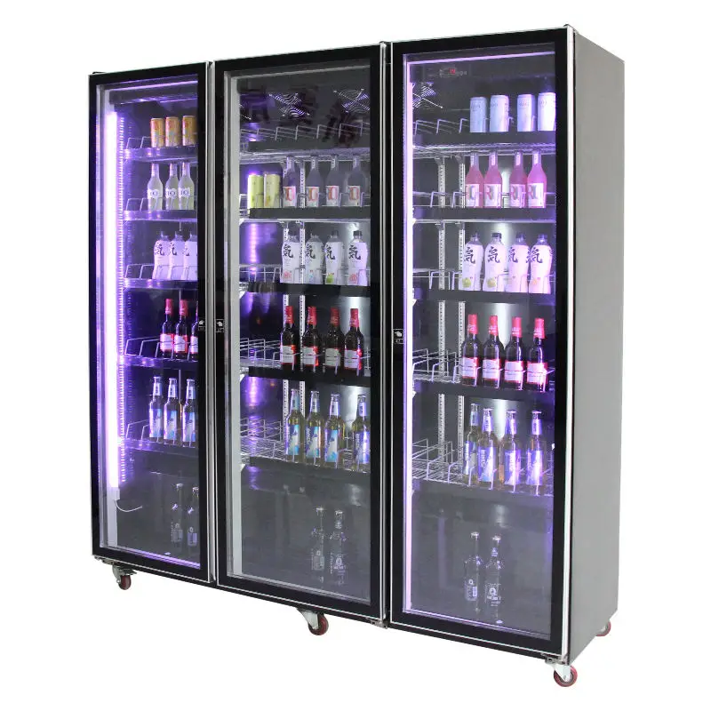 Cake Bread Pastry Display Refrigerator Wood Refrigerated Portable Wine Bottle Chiller Electric