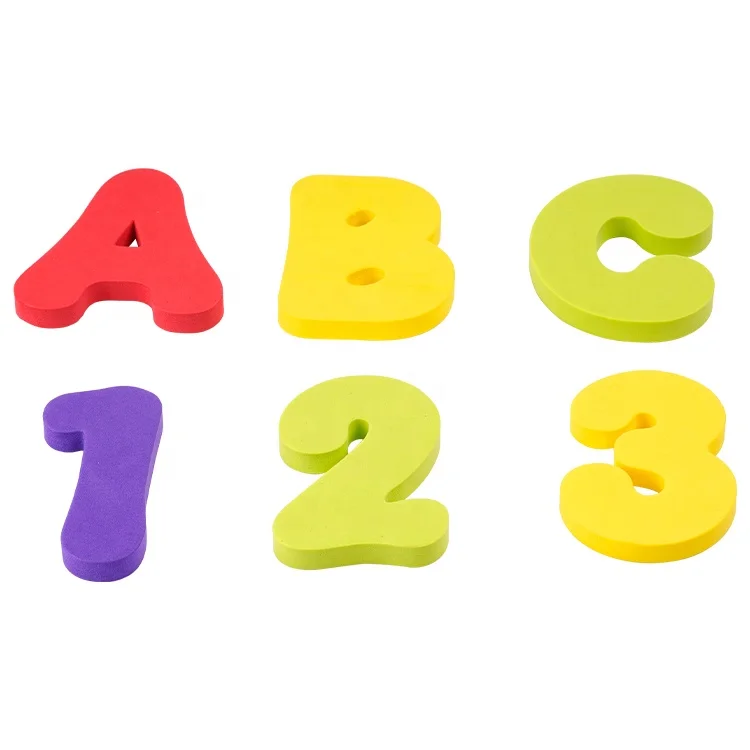 Bath Tub Alphabet Set Assorted 36 Piece Eco Eva Numbers Child Toys ...