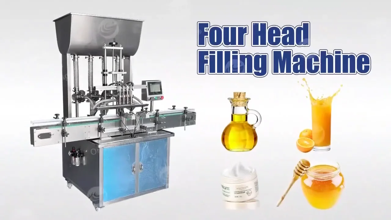 Orme Automatic 1l Filler Fruit Puree 4 Nozzle Paste Engine Oil Cosmetic