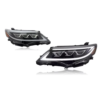 Headlight for Toyota Camry US Version 2007-2014 LED Headlamp Body Kit DRL Modification Assembly Spotlight  Facelift Front Bumper