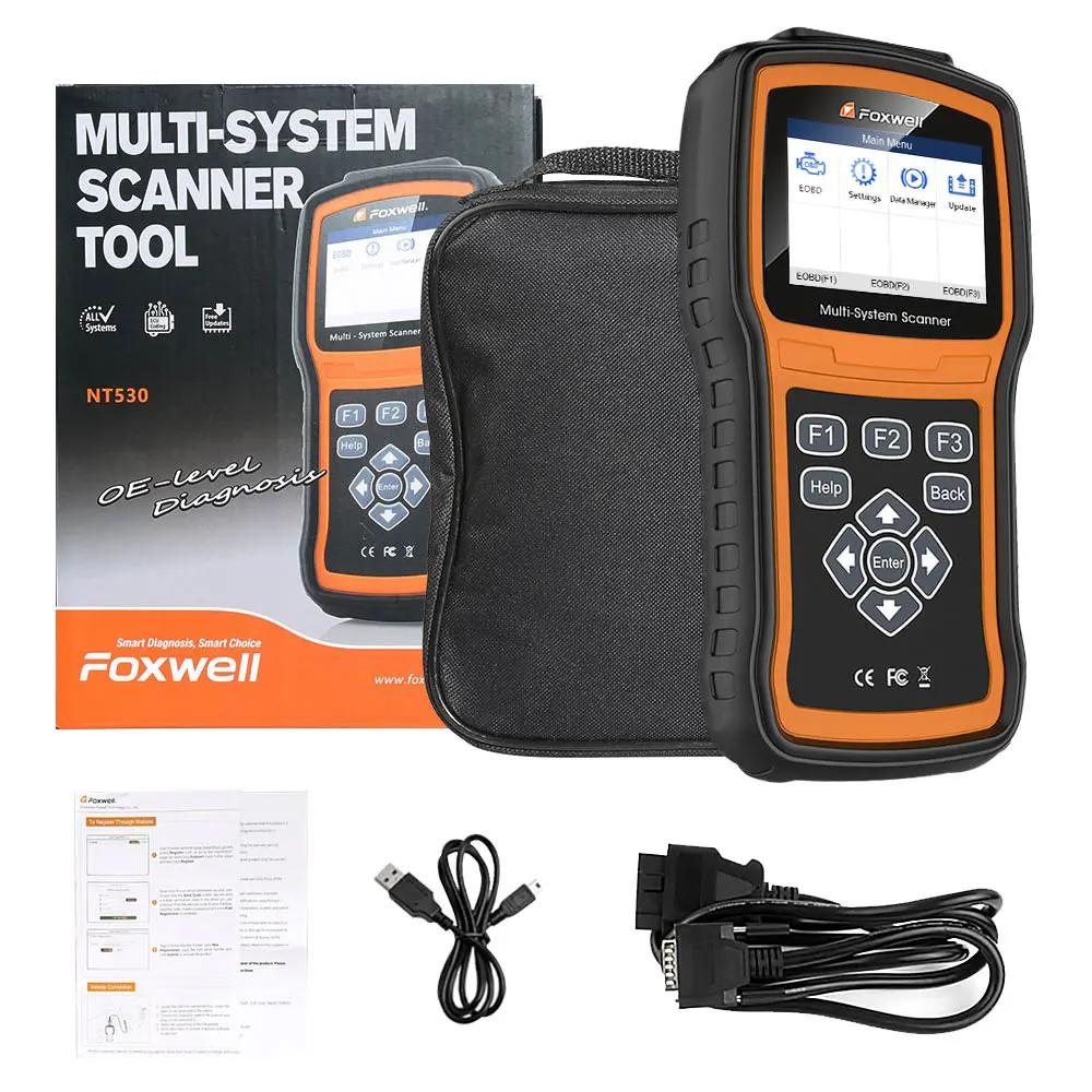 Foxwell NT530 マルチシステムスキャナー　ポルシェ Amazon.co.jp: FOXWELL NT530 ポルシェマルチシステム OBD2 診断