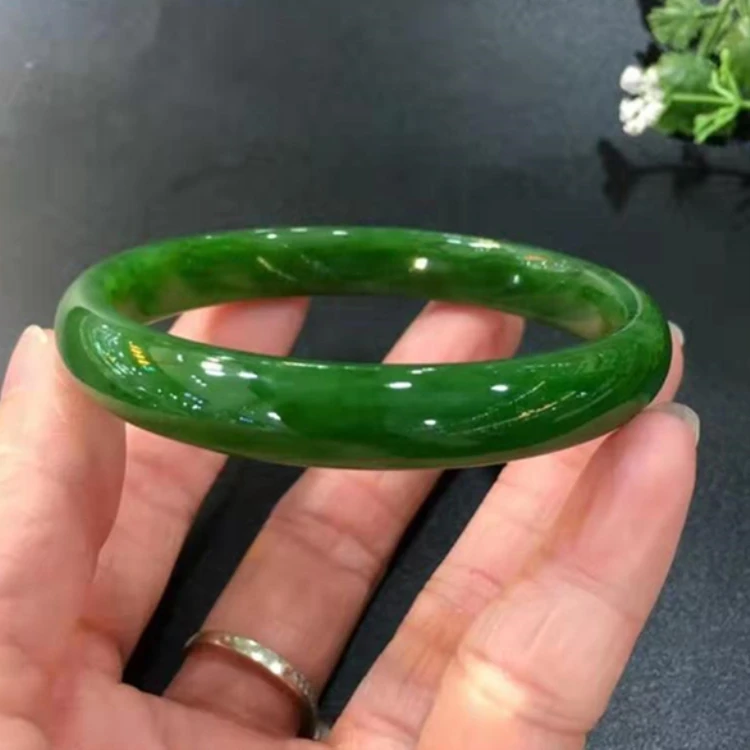 Newest Natural Grade A Jadeite Handring Round Bar Boutique Three-color Jade  Bangle High Quality Bracelet Fine Jewelry - AliExpress