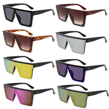 Oversized Rimless Men Fashion Square Sun Glasses Mirror Vintage Retro Glasses Female Sunglasses