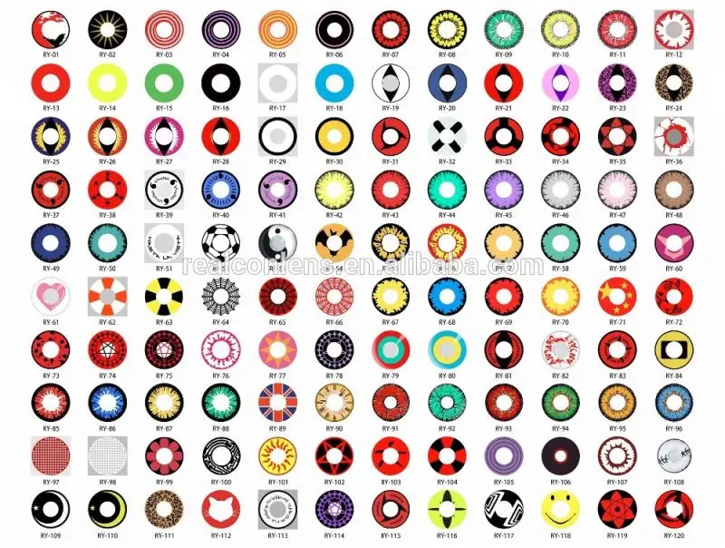 AFancy Pro Crazy Fancy Red Color Hollywood Contact Lens Factory