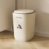 Cream White Medium Size [Flip-top] with Free Dog Head Sticker