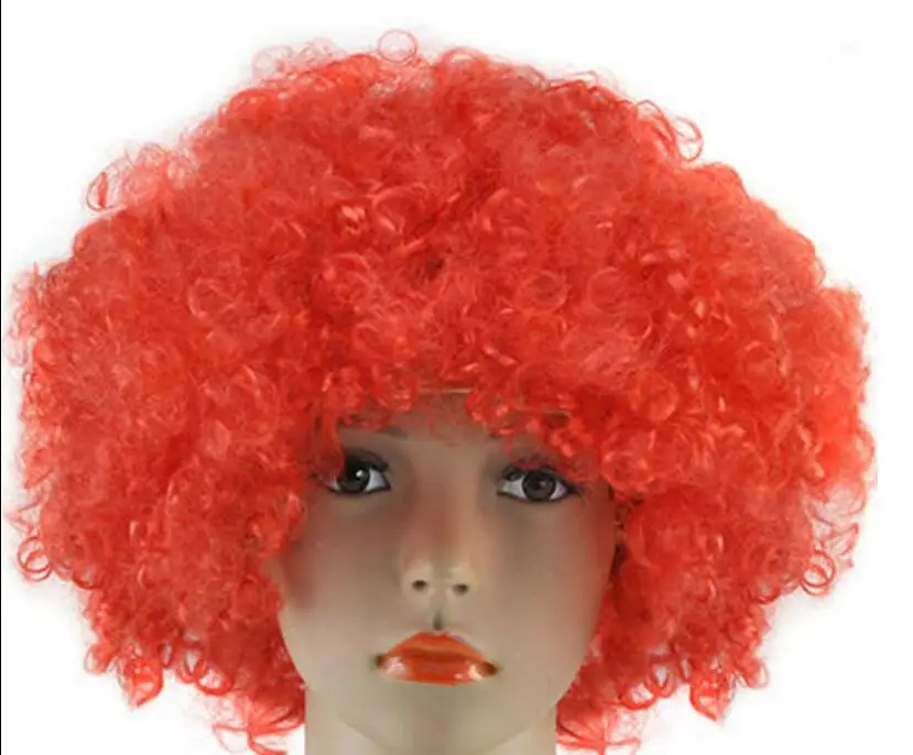 CURLY AFRO GREEN FANCY DRESS WIG MENS/LADIES COSTUME 70S HAIR 