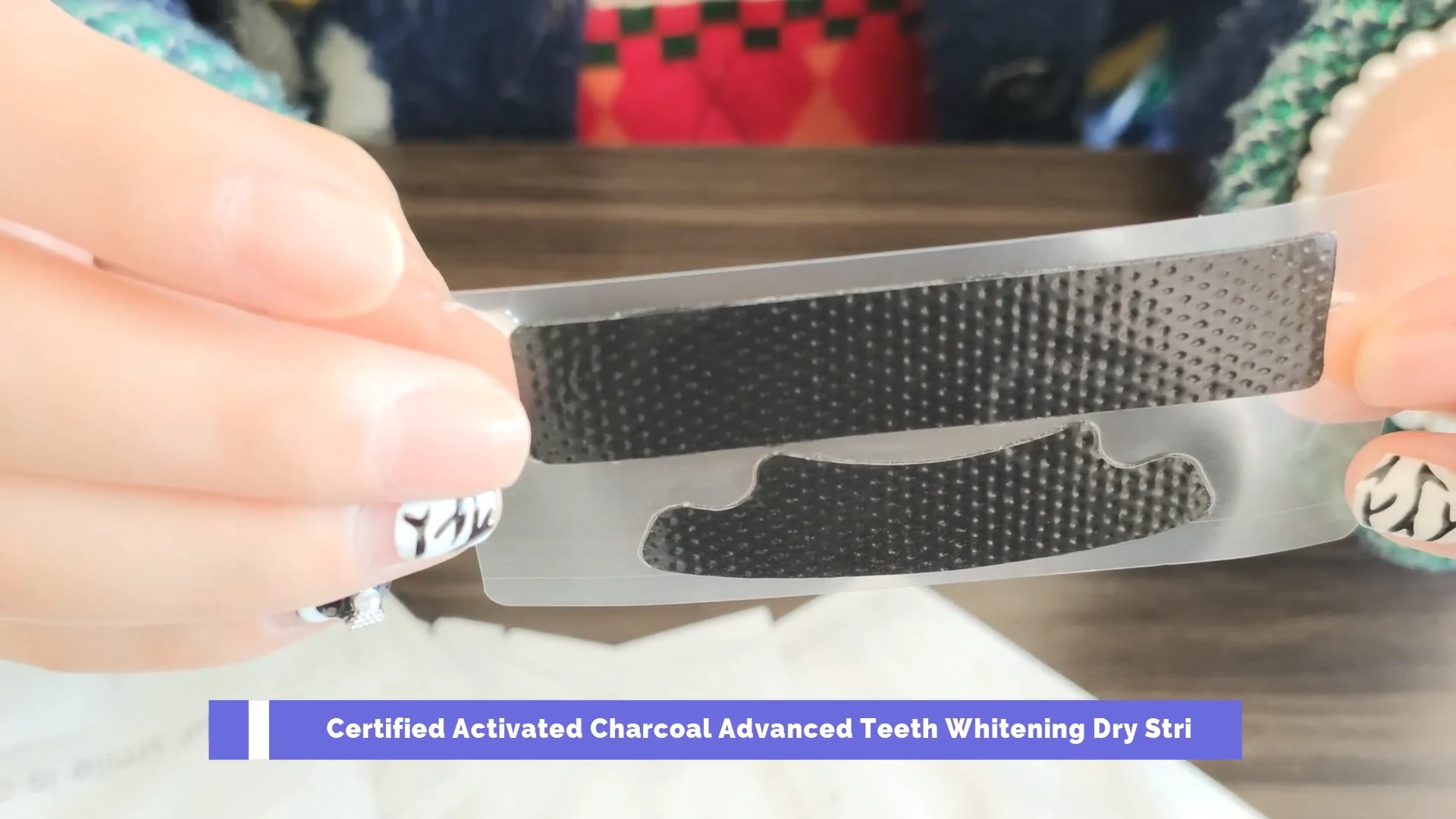 Dissolving Pap Charcoal White Strips Custom Tooth Teeth Whitening