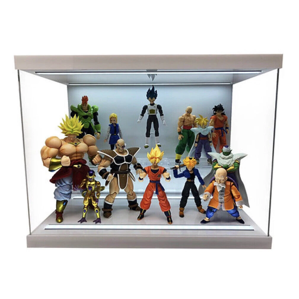 Custom Design Led Lighted Acrylic Collectibles Action Figure Display