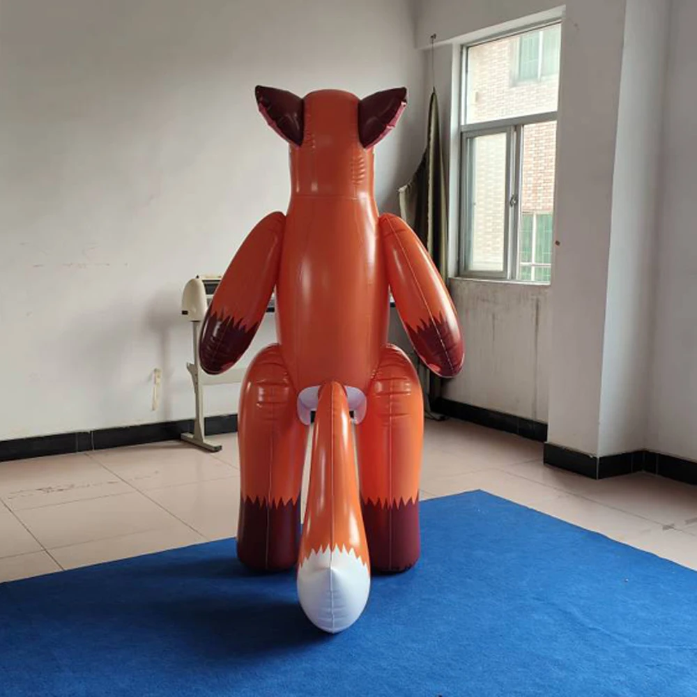 Factory Customized 6ft High  Inflatable Cartoon fox  for Sale
