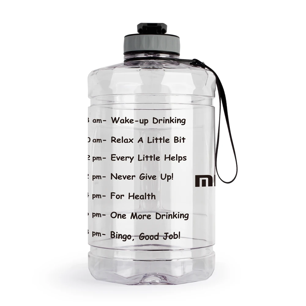 カスタムロゴ付き2リットルbpaフリー64オンスプラスチックモチベーションジムガロンウォーターボトル Buy 水ボトル1ガロンジム,ガロン