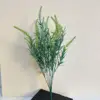 Modelo de planta acuática de plástico de 35 cm, 7 unidades, color blanco escarcha.