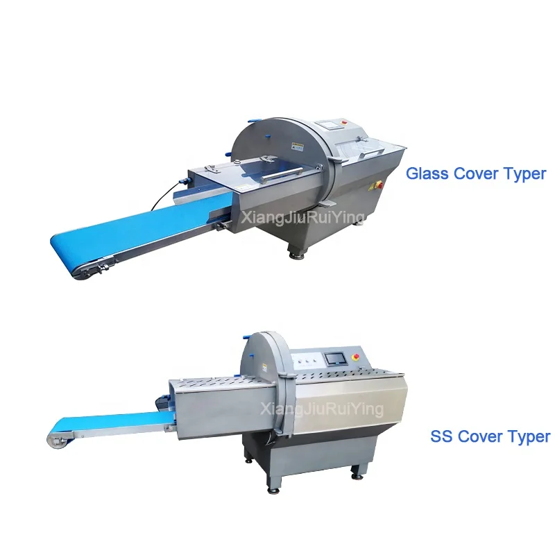Commercial Automatic  Large Cooked Meat Slicer Fresh Salmon Steak Slicing Machine