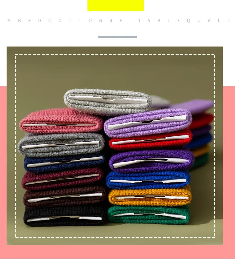 Bright Color Little Girl Slouch Socks Long Neon Multi Socks Kids Cotton