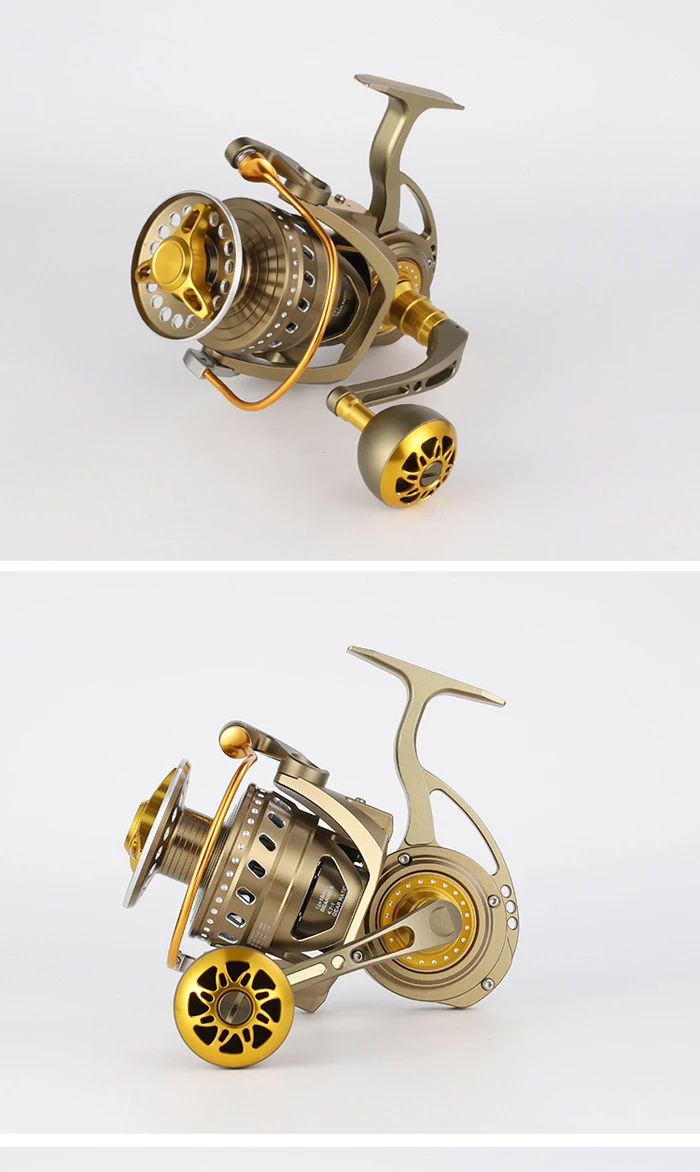 8000 10000 Series 30kg Cnc Metal Reel Gapless Big Game Trolling Popping