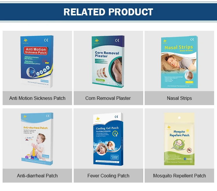 Chinese Factory Herbal Plaster Transdermal Ginger Extract Anti Motion